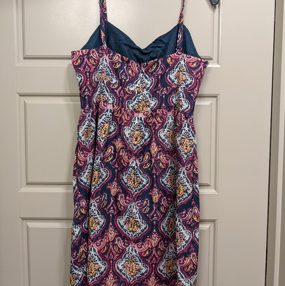 JCrew Factory Paisley Dress, Size 8 FITS LIKE A SIZE 4 - Picture 2 of 3
